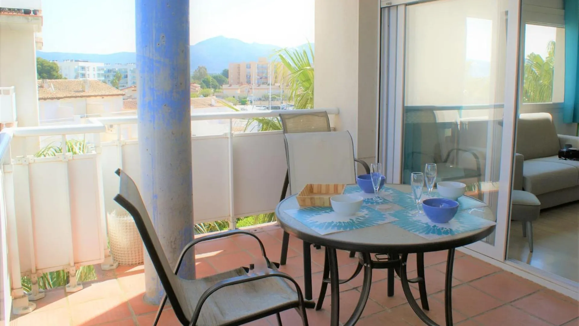 Apartamento Con Vistas Al Canal En Residencia Con Piscina Roses Apartment